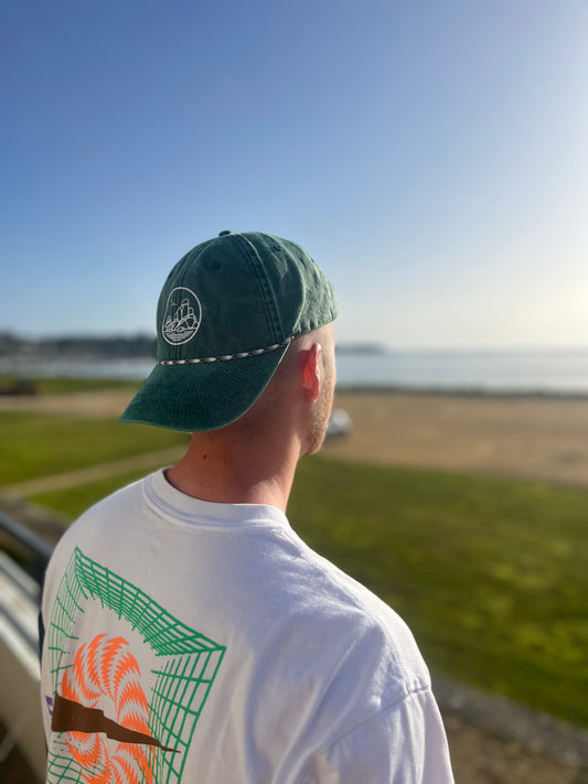 Casquette PLOUM’ vert, version ROPE 🪢 Camo Blanc
