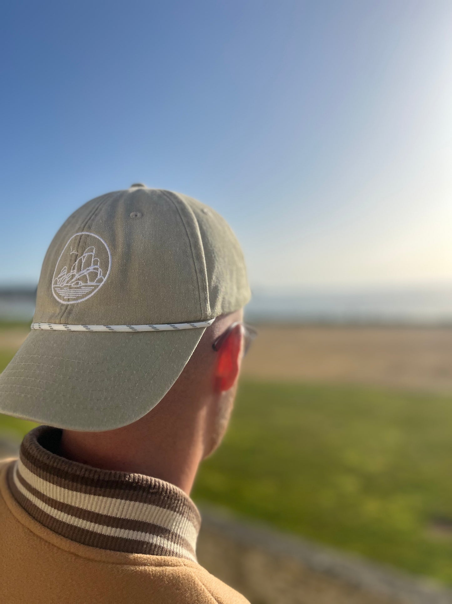 Casquette PLOUM’ sable, version ROPE 🪢 Blanche